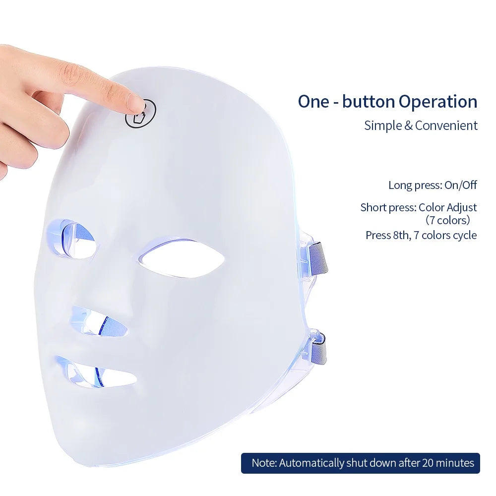 Rejuvenating LED Facial Mask for Youthful Skin